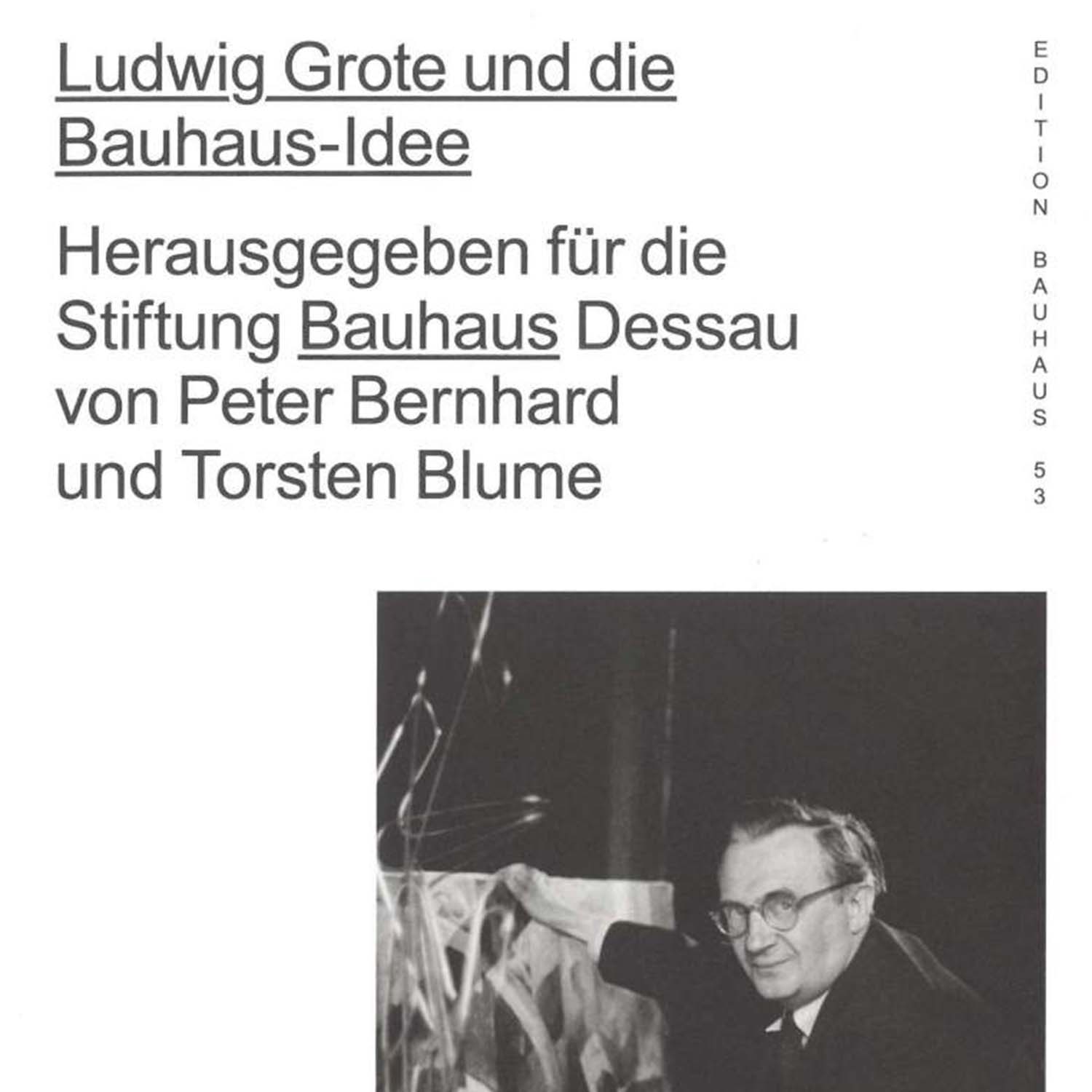 Image de Ludwig Grote et l'idée du Bauhaus